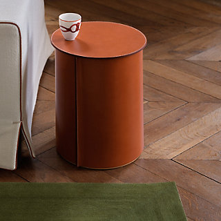 Equipages d'Hermès cork stool, large model - Beige | Hermès USA